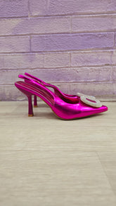 DECOLLETE LUCIDA FUCSIA